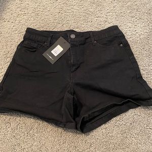 Fashion Nova Black Denim Shorts